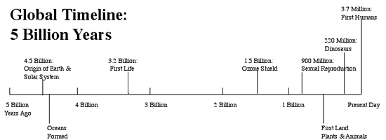 Global Timeline: 5 Billion Years