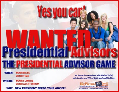 Presidential Advisor Game Flyer