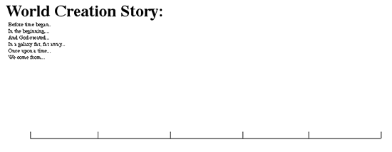 World Creation Story: